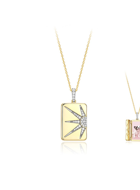 英伦王朝落日余晖相片盒项链