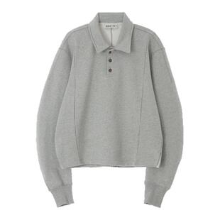 RECTO 秋冬新款女士纯色棉质POLO领后刺绣logo卫衣银泰百货