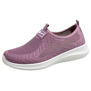 春夏季新款回力轻便女鞋 透气百搭一脚蹬懒人鞋织布网面运动鞋女