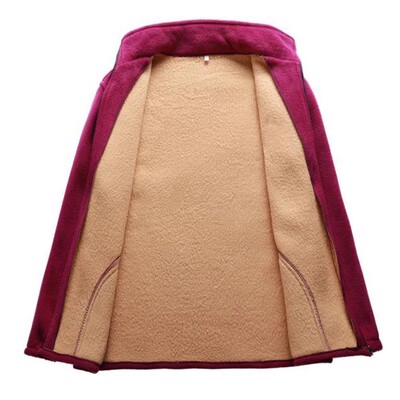 妈妈装摇粒绒外套中老年人抓绒衣