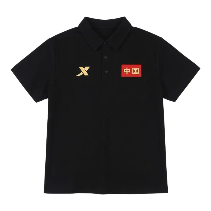 特步POLO衫男大童休闲短袖2026夏