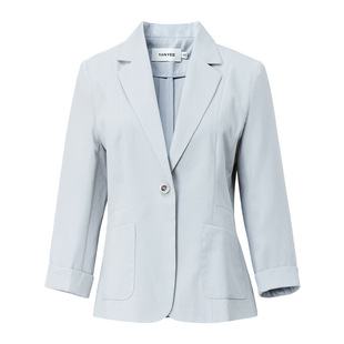 颜域轻奢修身西装外套女2026春季新款高级感时尚气质天丝小西服女