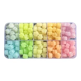 火漆蜡粒猫爪心形套装盒装散装便宜批发马卡龙透色无味果冻色夜光