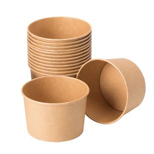 一次性碗饭碗食品级家用整箱批发打包餐饭盒带盖加厚碗筷新年纸碗