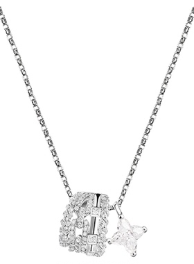 摩邦珠宝不落星光·百合切白项链新款小众百搭男女气质同款