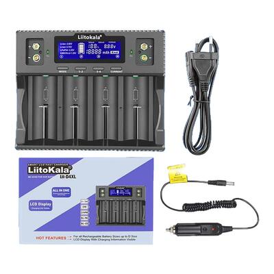 LiitoKala Lii-D4XL 3.2V3.7V1.2V9V 锂离子电池充电器 欧规 美规