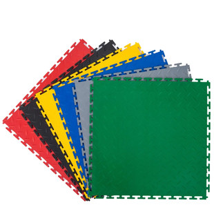 5㎜厚车间用拼接工业地板防滑耐磨PVC地垫汽车维修车间绝缘软地砖