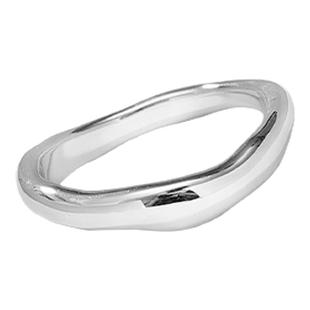 EWEST 艺未设计感纯银戒指女小众小指中指简约素圈食指戒轻奢尾戒