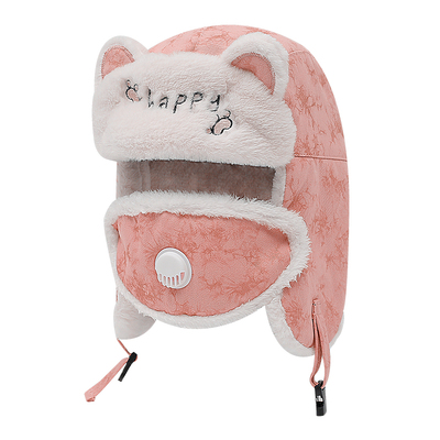 女款骑行可爱风冬天护耳防寒帽子