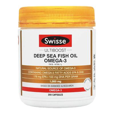 swisse深海鱼油200粒90粒成人中老年人斯维诗礼盒礼袋
