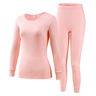 ab内衣7A抑菌防螨保暖套装纯棉男女舒适圆领秋衣秋裤H678/H189