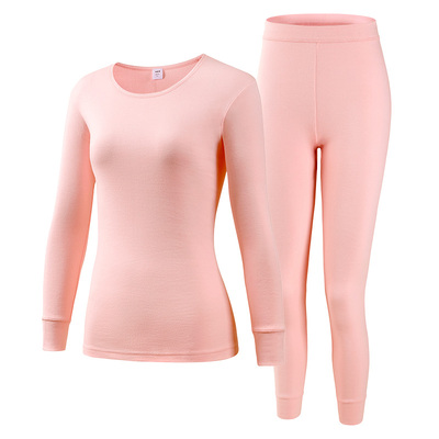 ab内衣7A抑菌防螨保暖套装纯棉男女舒适圆领秋衣秋裤H678/H189