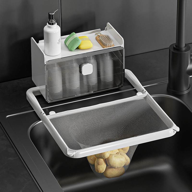 厨房水槽过滤网沥水置物架家用奢收纳可折叠轻厂家多用途直供架款