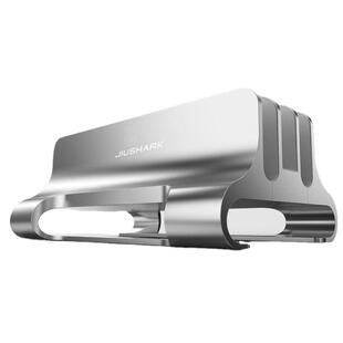 JIUSHARK九鲨笔记本立式支架散热平板电脑整洁桌面收纳简约3槽铝