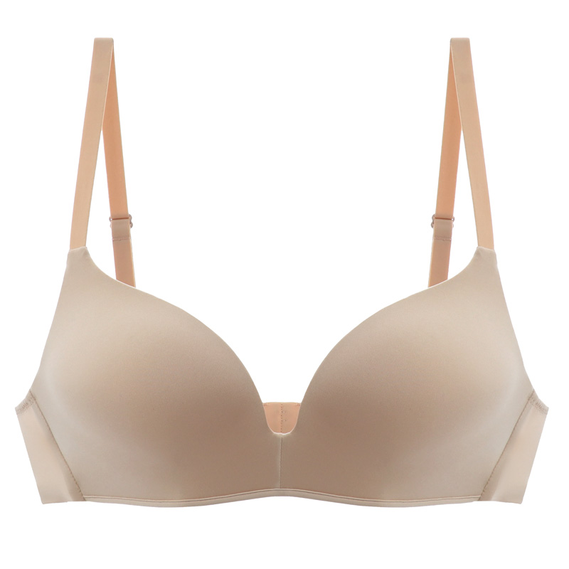 内衣女文胸薄款夏季学生少女小胸平胸专用简约品牌舒适光面无钢圈