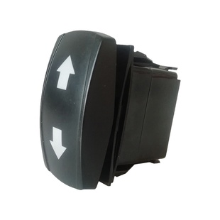 上下箭头三档自复位汽车改装开关专用翘板车载电器通用双边回位