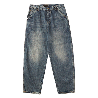 马切达长裤水洗春季牛仔裤直筒