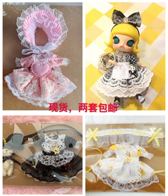 taobao agent 1/12bjd OB11 doll clothes clay beauty knot pig hand office doll 4 Molly clown clowns