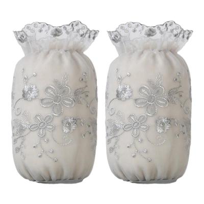 防污袖头刺绣蕾丝防脏袖套半透明