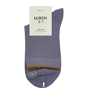 鹿人女袜中筒纯棉春秋款高棉女生无骨百搭长袜冬天吸汗不臭脚袜子