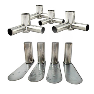 蚊帐配件三通接头不锈钢支架压脚脚板固定神器加厚三角通三通接口