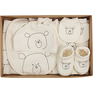 英国natures purest婴儿新生婴儿礼盒套装宝宝纯棉衣服男女孩礼物