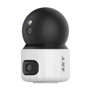 宇视科技智能监控摄像头双摄360全景室内家用远程手机无线摄影头