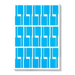 彩色网线标签贴纸防水p型不干胶数据线标签贴手写白色充电线标识牌机房线缆分类线路记号标签收纳不粘胶标记