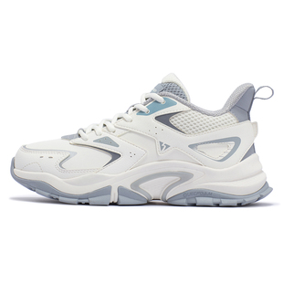 361度女鞋燎原2运动鞋冬季加绒鞋子革面防水防滑户外鞋老爹鞋女款