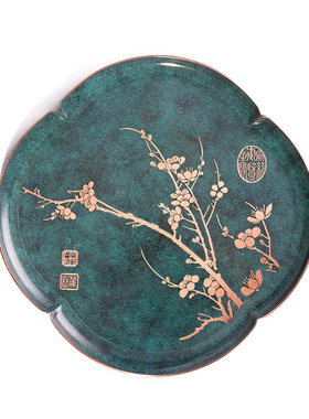 守藏朱炳仁·铜清流乾坤茶盘