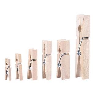 小号木夹子大号木制加子晒衣夹木夹子夹袜子晒小衣服的架子家用强力夹子防风夹内裤内衣袜子饭店酒店用菜单夹