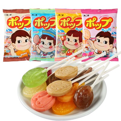 不二家棒棒糖袋装混合水果