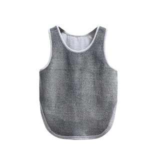 成人前胸加绒护肚暖胃背心男睡觉护胸口保暖内衣女