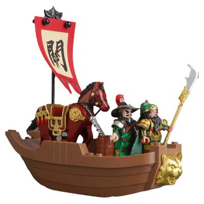 三国小侠人仔迪库积木珍藏版关羽