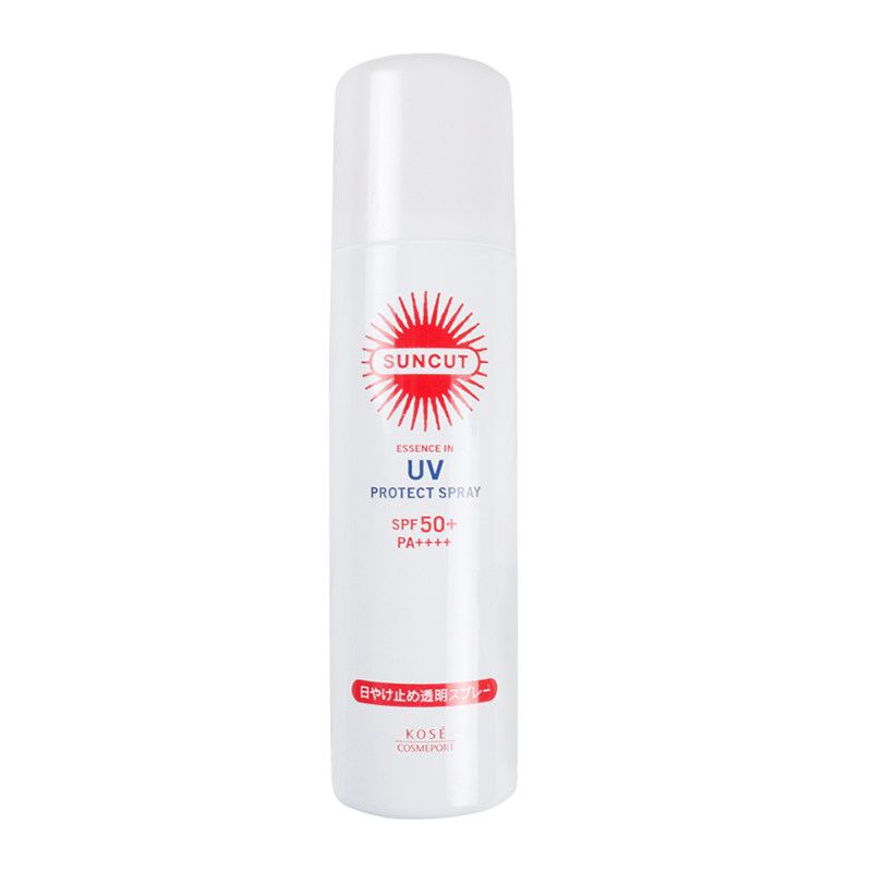 日本高丝Suncut防晒喷雾女防紫外线男防水防汗spf50清爽无色透明