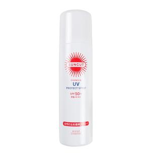 日本高丝Suncut防晒喷雾女防紫外线男防水防汗spf50清爽无色透明