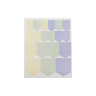 FULL淡彩色纸质索引贴纸韩国文具ins风学生办公分页符标签标记贴