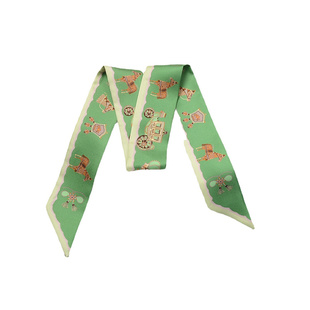 真丝小丝巾绑包手柄丝巾缠手提包带长条绑发飘带桑蚕丝围巾装饰女