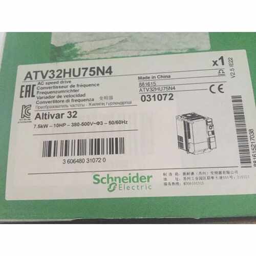 议价施耐德变频器ATV32HU75N4*7.5KW三相,380*500V内置EMC