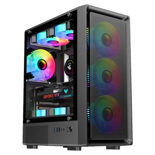 九尾狐T10 DIY组装电脑机箱台式机atx大板侧透水冷外壳matx白色