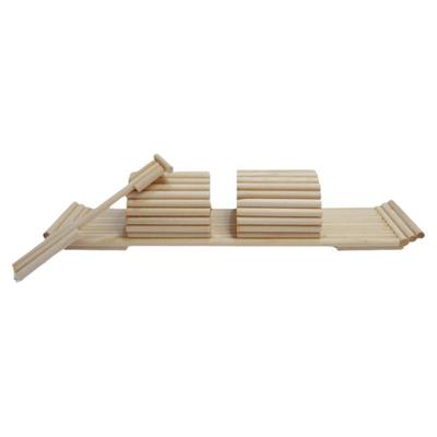 手工制作江南小船圆木棒