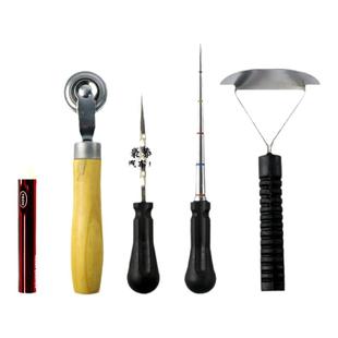 泰克补胎工具压轮滚实轮泰克刮刀上胶器探锥探测针白色蜡笔记号笔