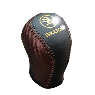 适用斯柯达明锐晶锐新速派真皮档把套昕锐排挡套昕动挂档杆套改装