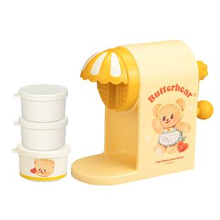 【摩登主妇&黄油小熊】刨冰机家用小型绵绵冰机手摇冰沙儿童礼物