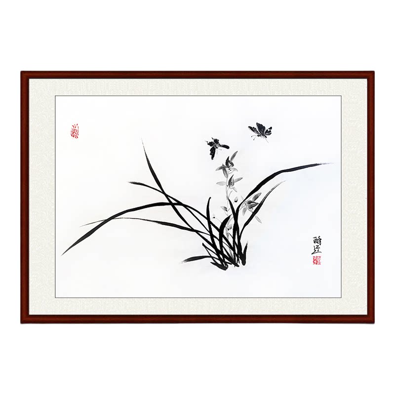 纯手绘中国画花鸟真迹