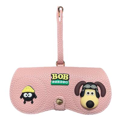 可爱飞行狗眼镜包便携墨镜收纳袋可挂包挂脖近视眼镜盒防压保护套