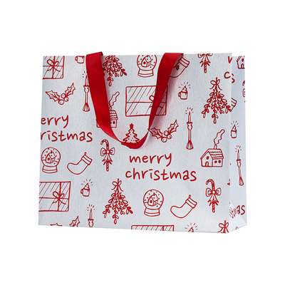 新款圣诞节闪耀银高级感礼品袋