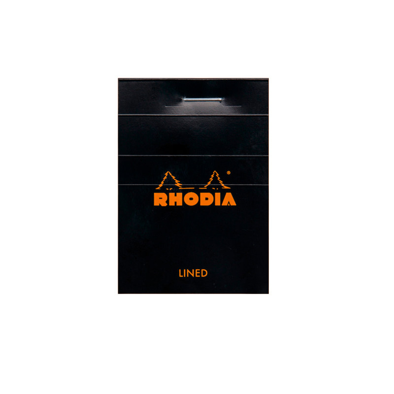 Rhodia法国罗地亚黑色头钉便笺本 上翻笔记本网格本子便签小本 拍纸本可撕高颜值