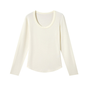 天丝+羊毛!云柔奢享垂顺美雅碧打底衫秋冬圆领修身显瘦保暖内衣