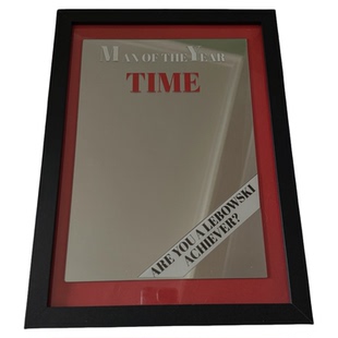 电影谋杀绿脚趾周边同款T I M E 时代-周刊化妆镜 手工创意装饰品